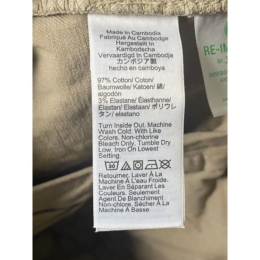J.Crew Mens 484 Slim-fit Stretch Chino‎ Pants in River Brown Size 35x32